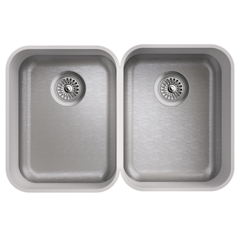MIXA Solid Surface Kitchen Sink with stainless steel bottom