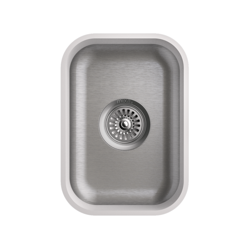 MIXA Solid Surface Kitchen Sink with stainless steel bottom